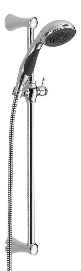 Delta Faucet Premium 3-Setting Massage Spray Handheld Shower Head with Slide Bar, Assorted Finishes