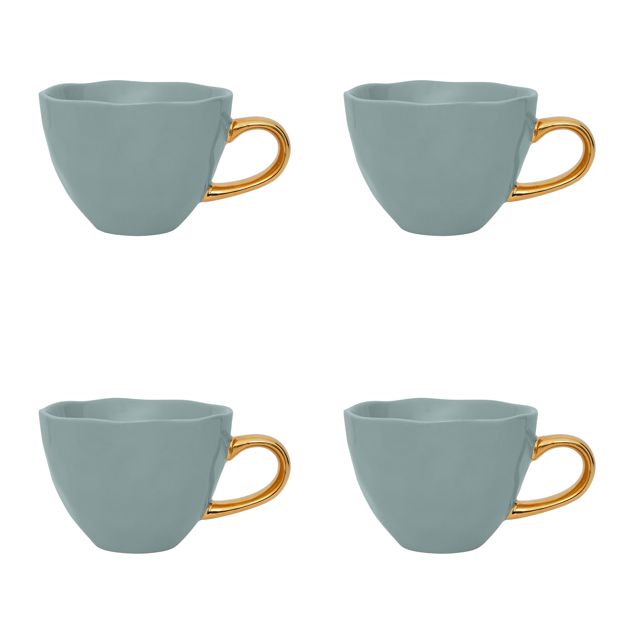 Urban Nature Culture Good Morning Cappuccino / Theekop - Blauw - 4 st.