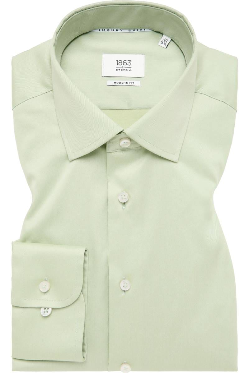 ETERNA 1863 Modern Fit Hemd grün, Einfarbig