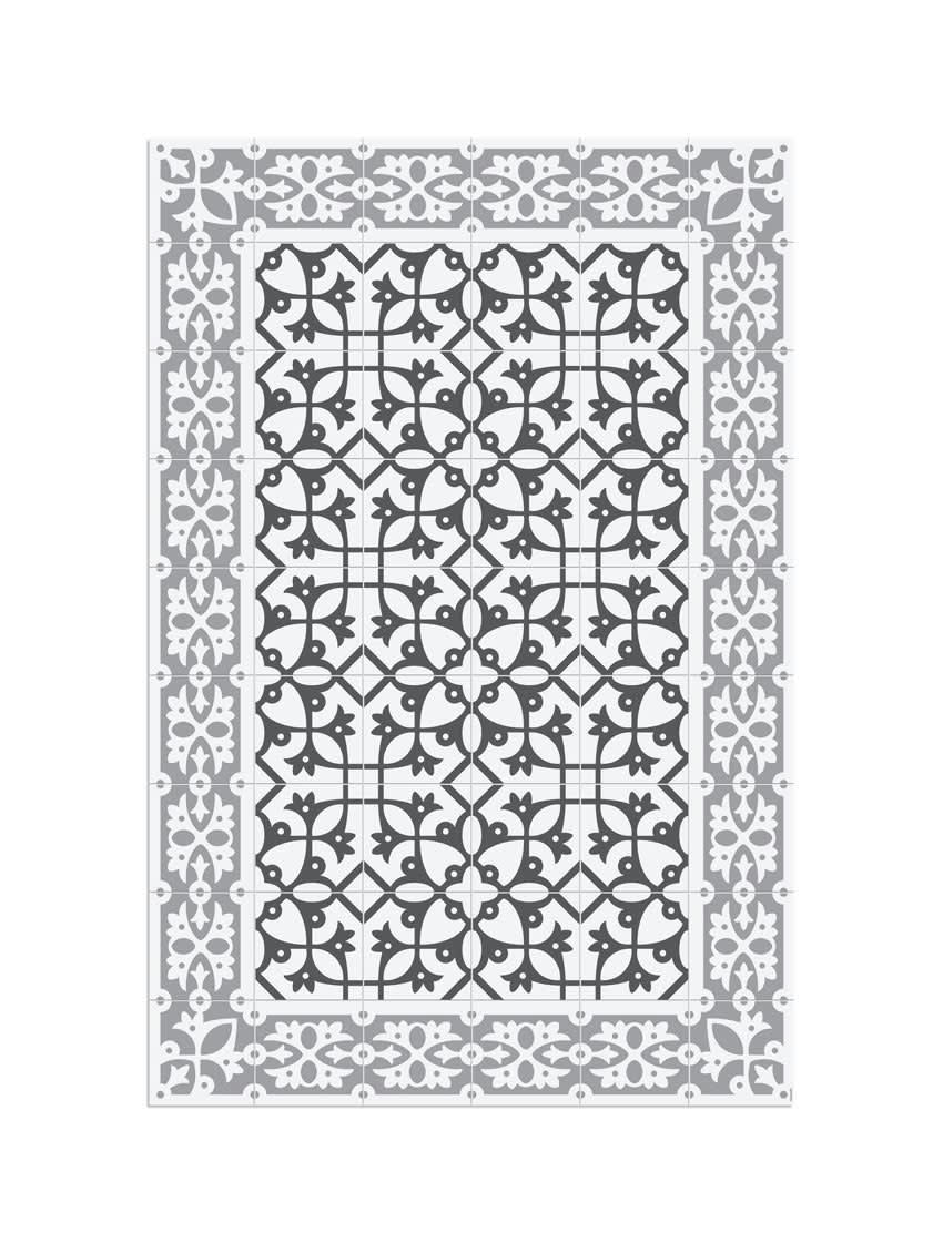 BARCELONE - Tapis en vinyle Padua gris 120x180