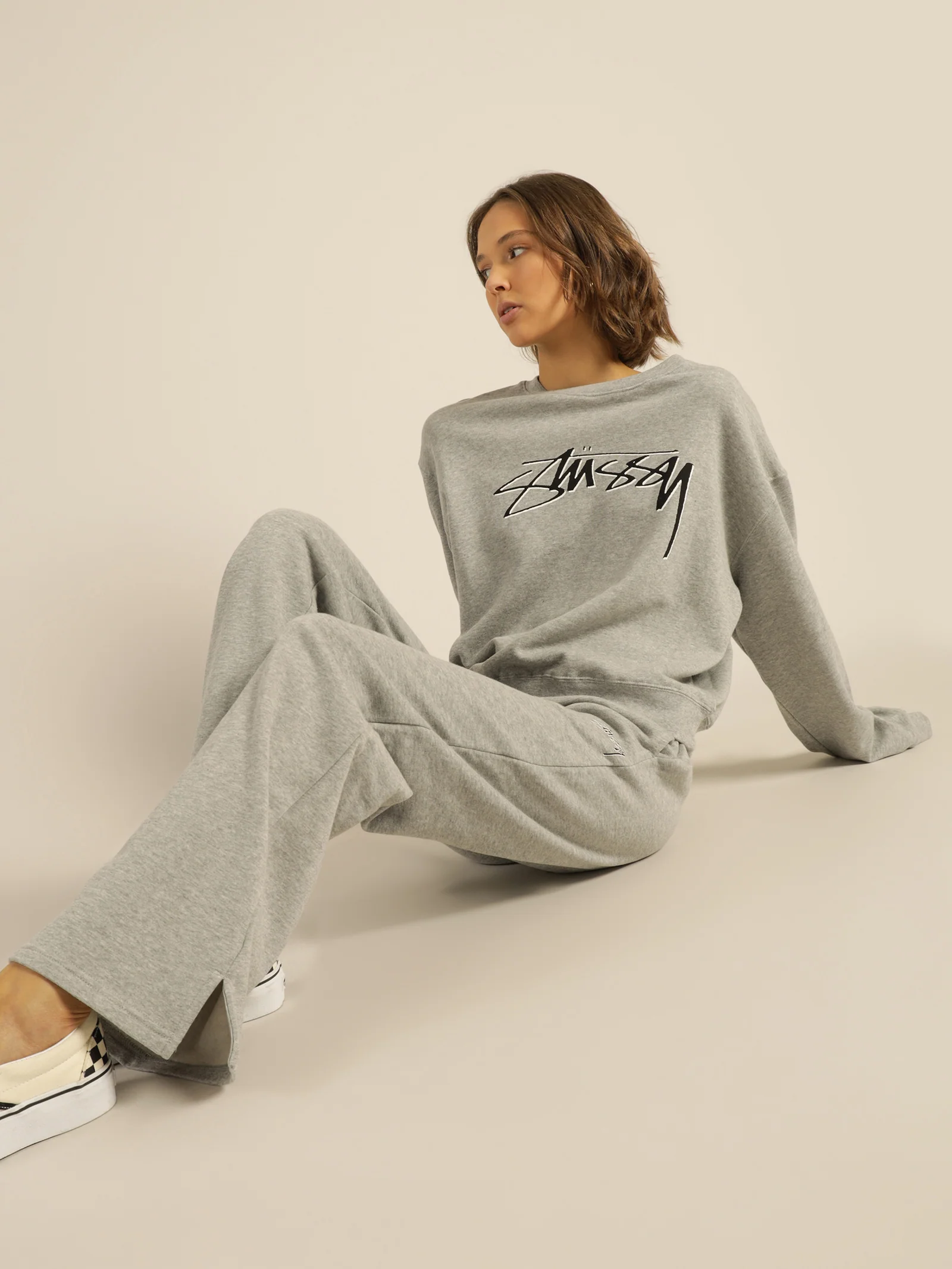 Shadow Script Wide Track Pants