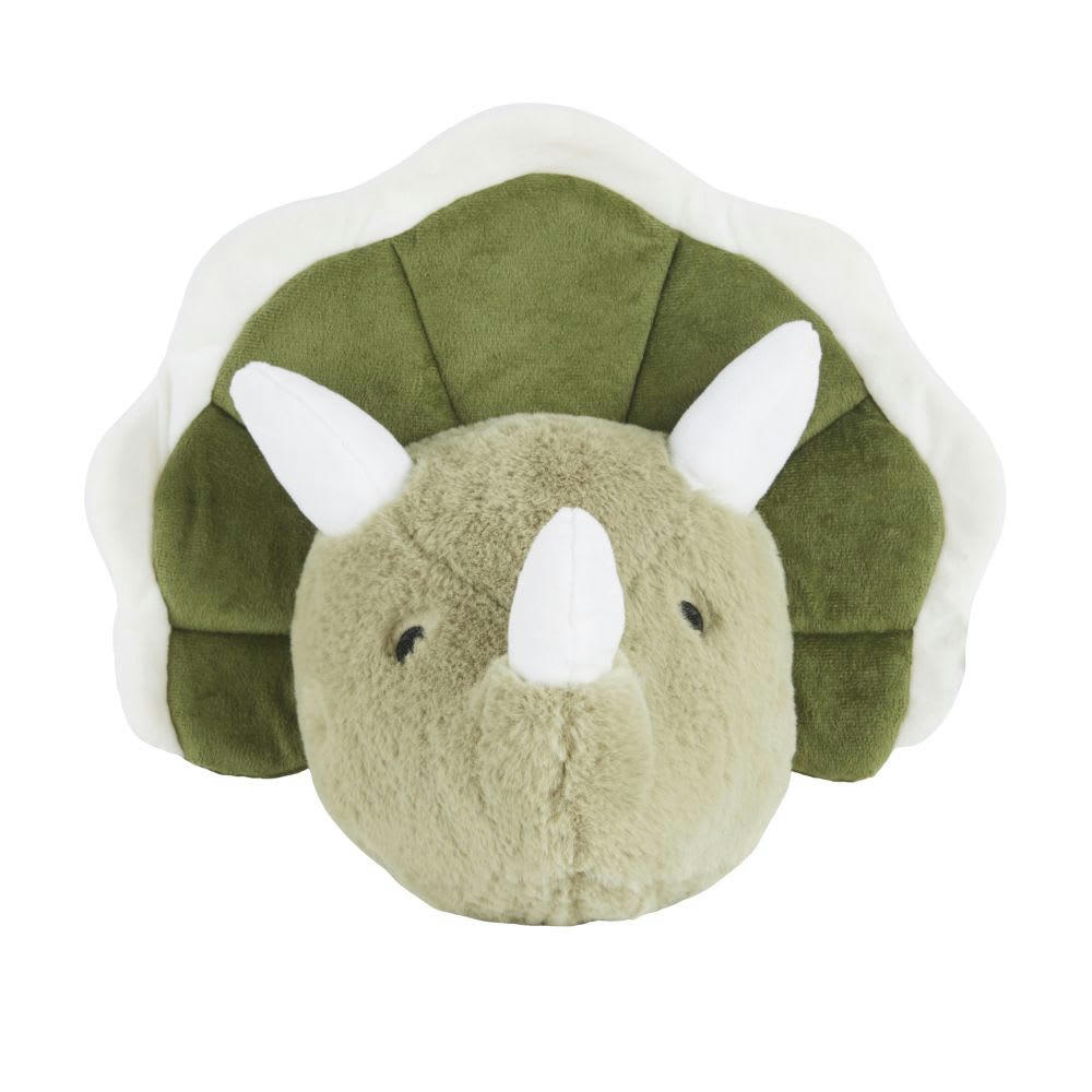 TREVOR - Trophée dinosaure vert kaki 34x30