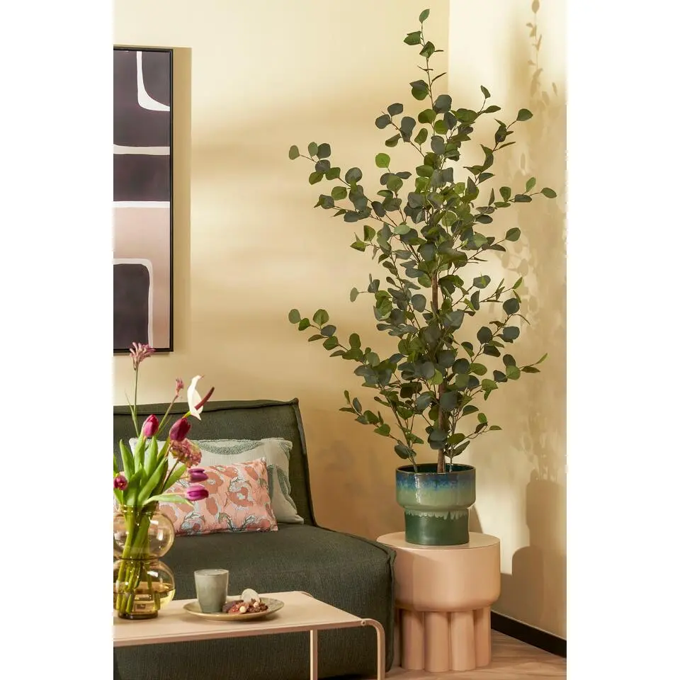 Mica Decorations Eucalyptus Kunstplant - H150 x &Oslash;30 cm - Groen