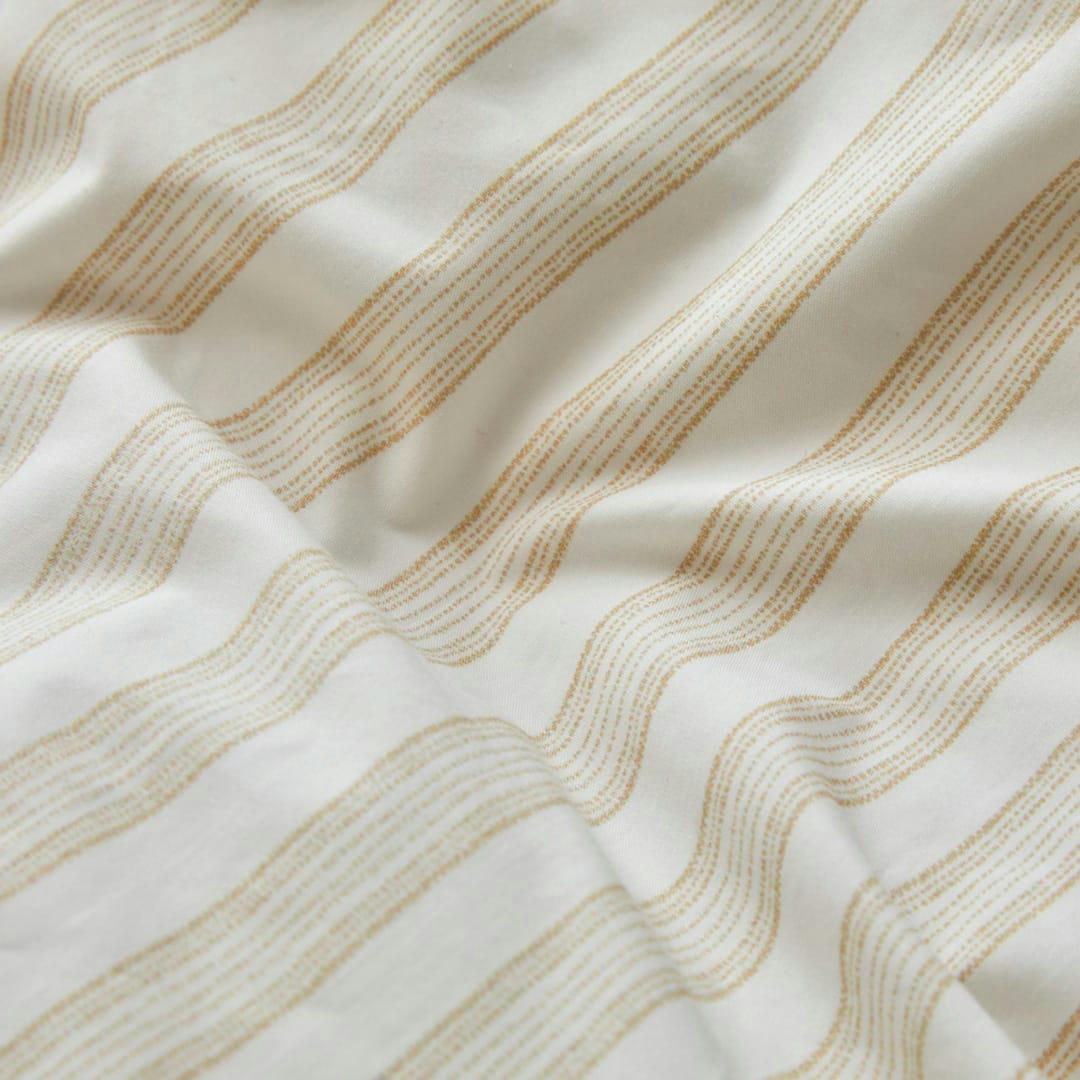 FN KERALA - Housse de couette en percale de coton organic 200x200 cm sable