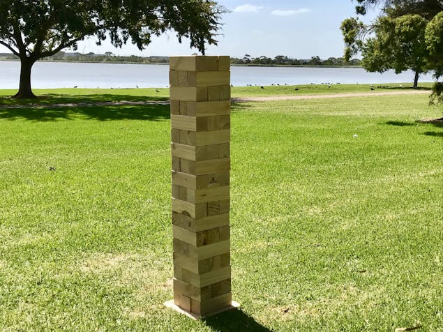 Premium Deluxe Jenjo Tumbling Tower (Biggest in Australia)127cm 54 Wooden Blocks