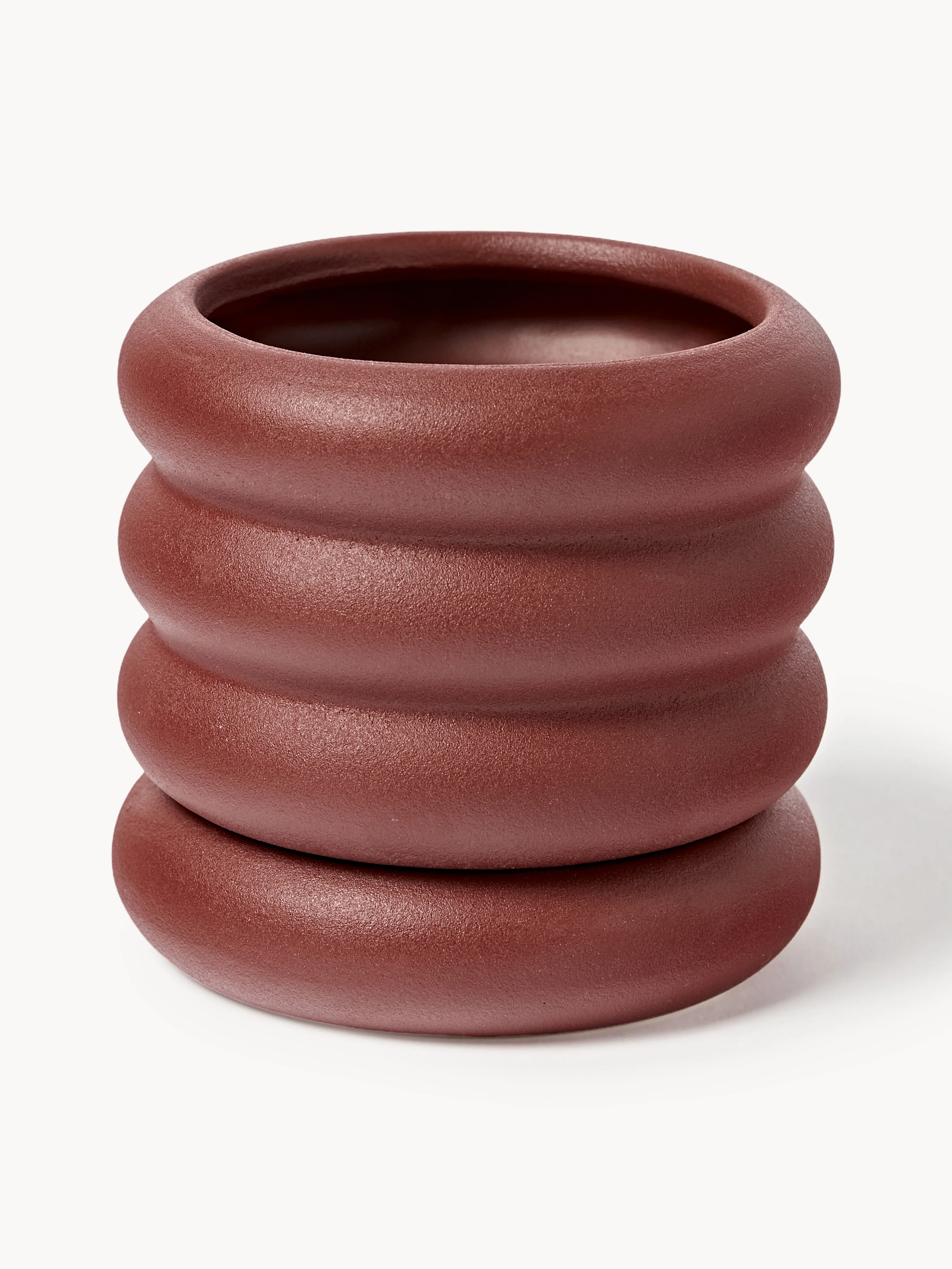 Blumentopf Rudi mit Untersetzer, H 12 cm