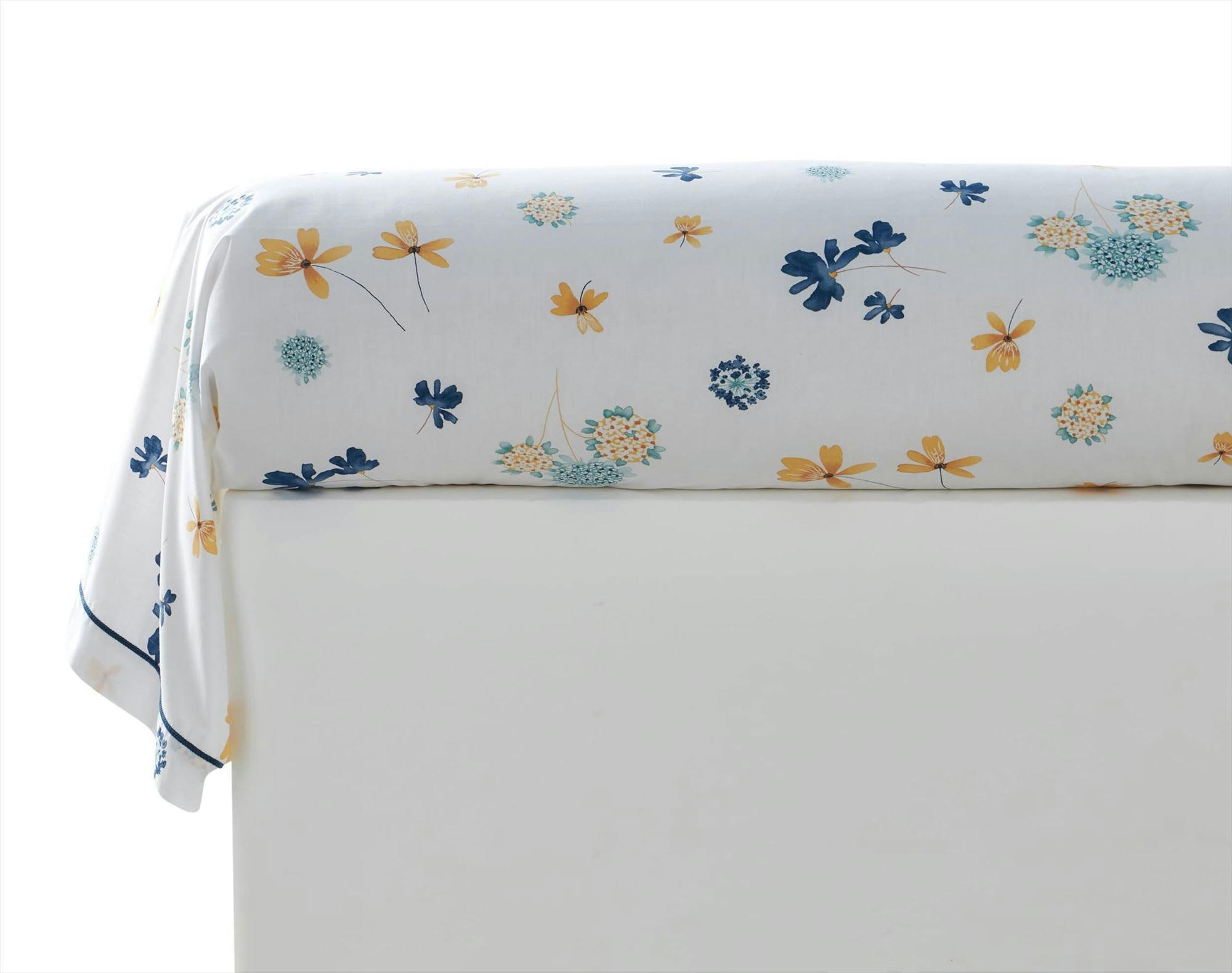 FOLIE - Drap-housse 140x190x28 blanc en coton