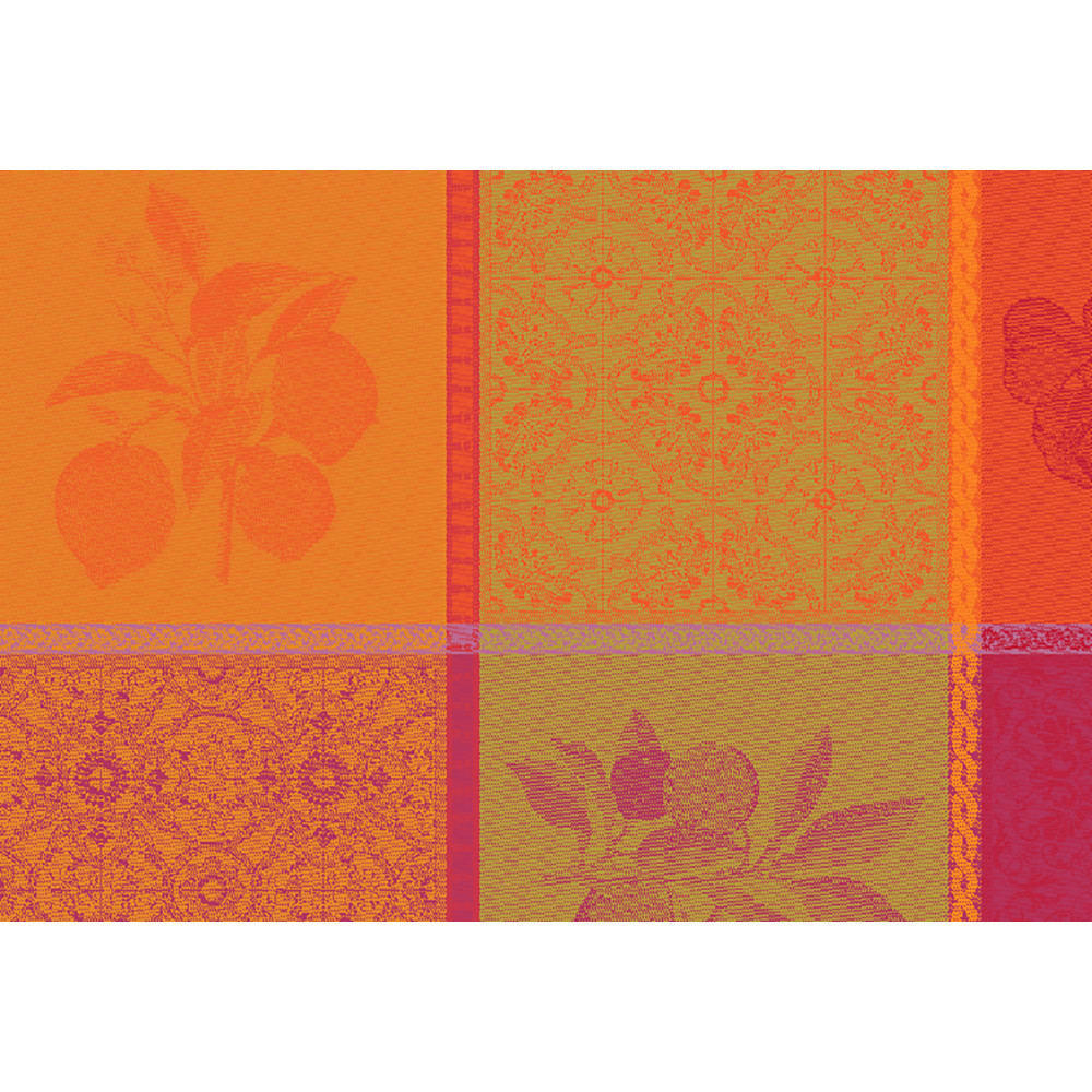 MILLE TUTTI FRUTTI SANGRIA - Set enduit imperméable pur coton multicolore 40X50