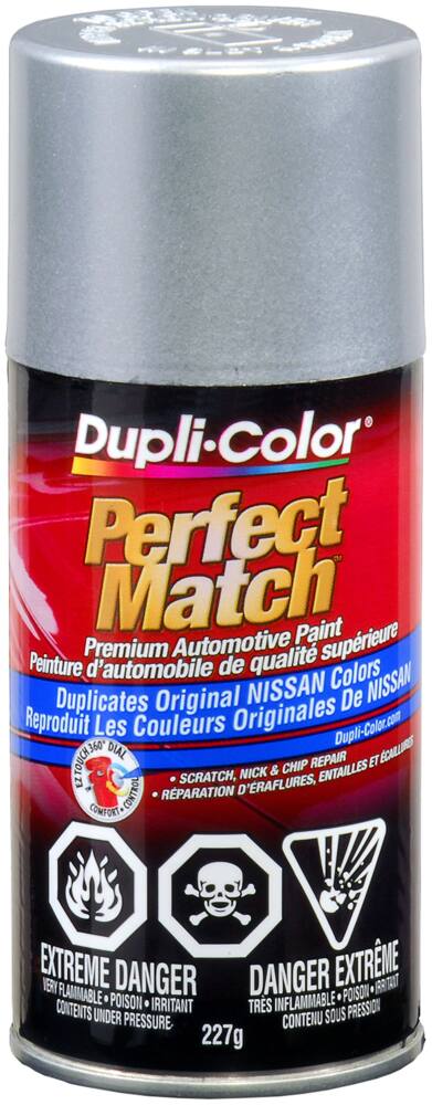Dupli-Color Perfect Match Premium Acrylic Lacquer Automotive Aerosol Spray Paint, Platinum (KN0), 227-g