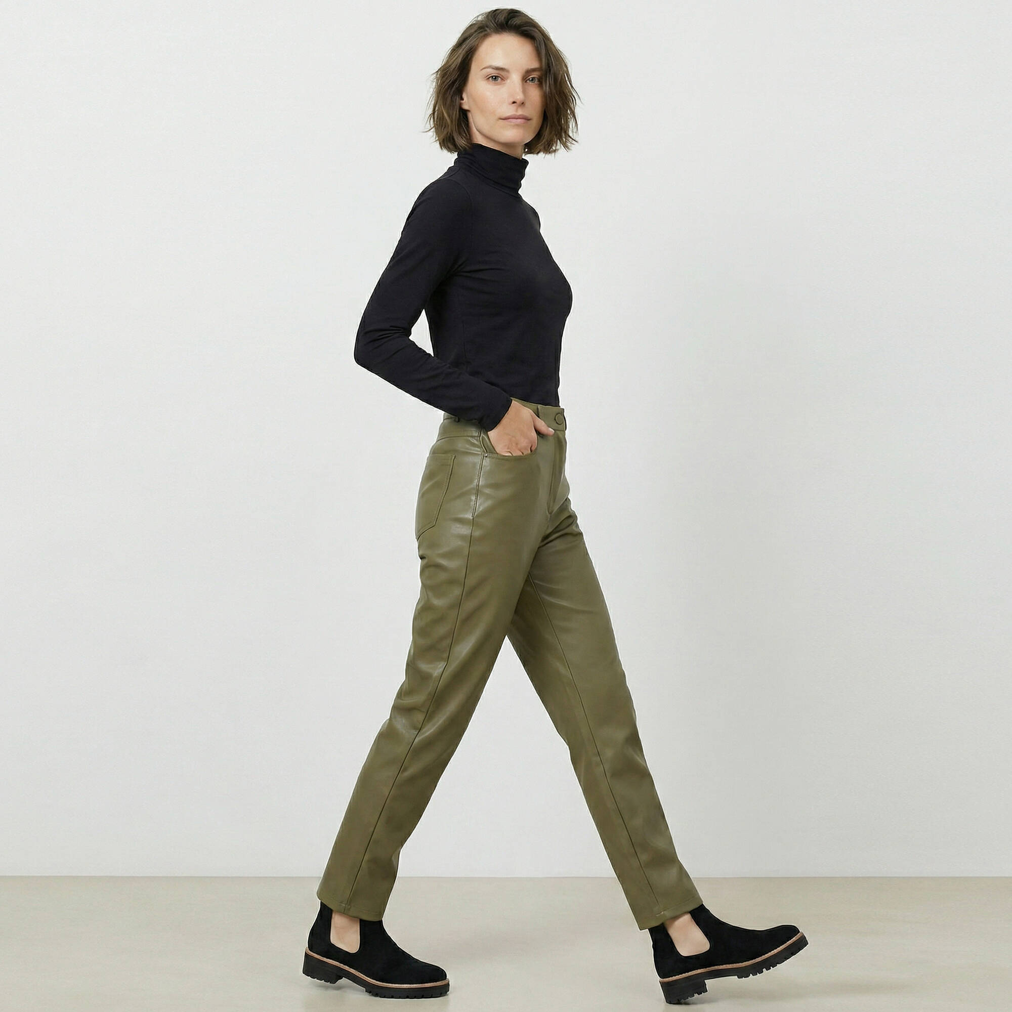 Sous-pull col roulé stretch