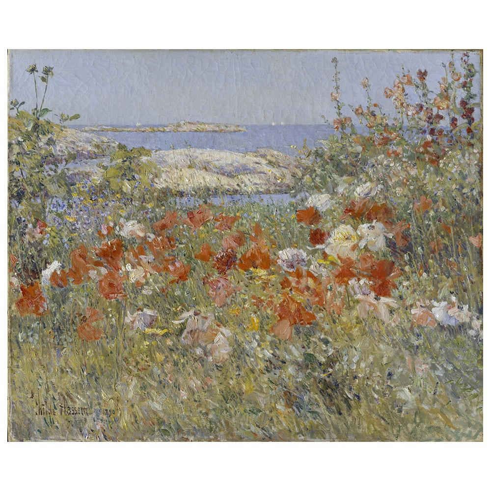 - Tableau le jardin de Cecilia Thaxter Childe Hassam 60x75cm
