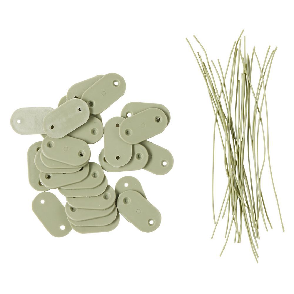 Attache canisse verte L15 cm x10