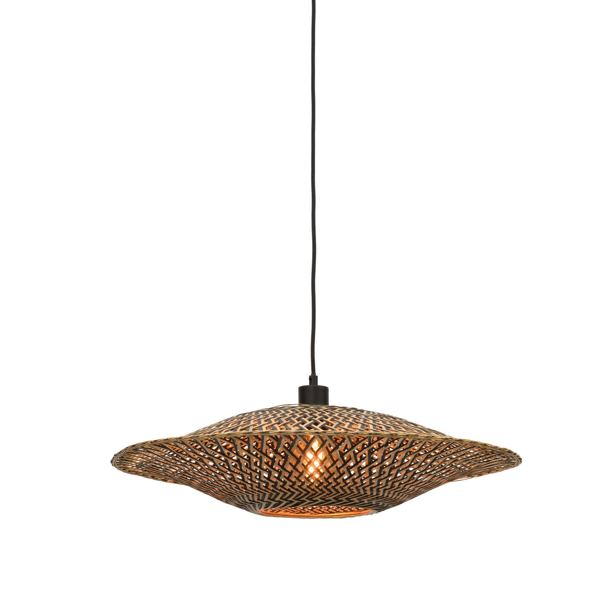 GOOD&MOJO hanglamp Bali - bruin - Ø60cm