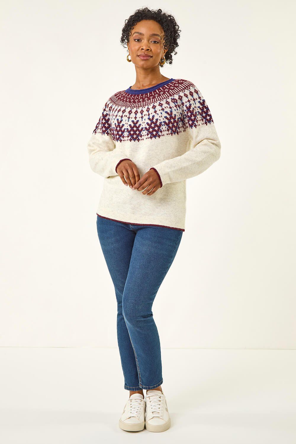 Roman Petite Fairisle Neppy Knit Jumper