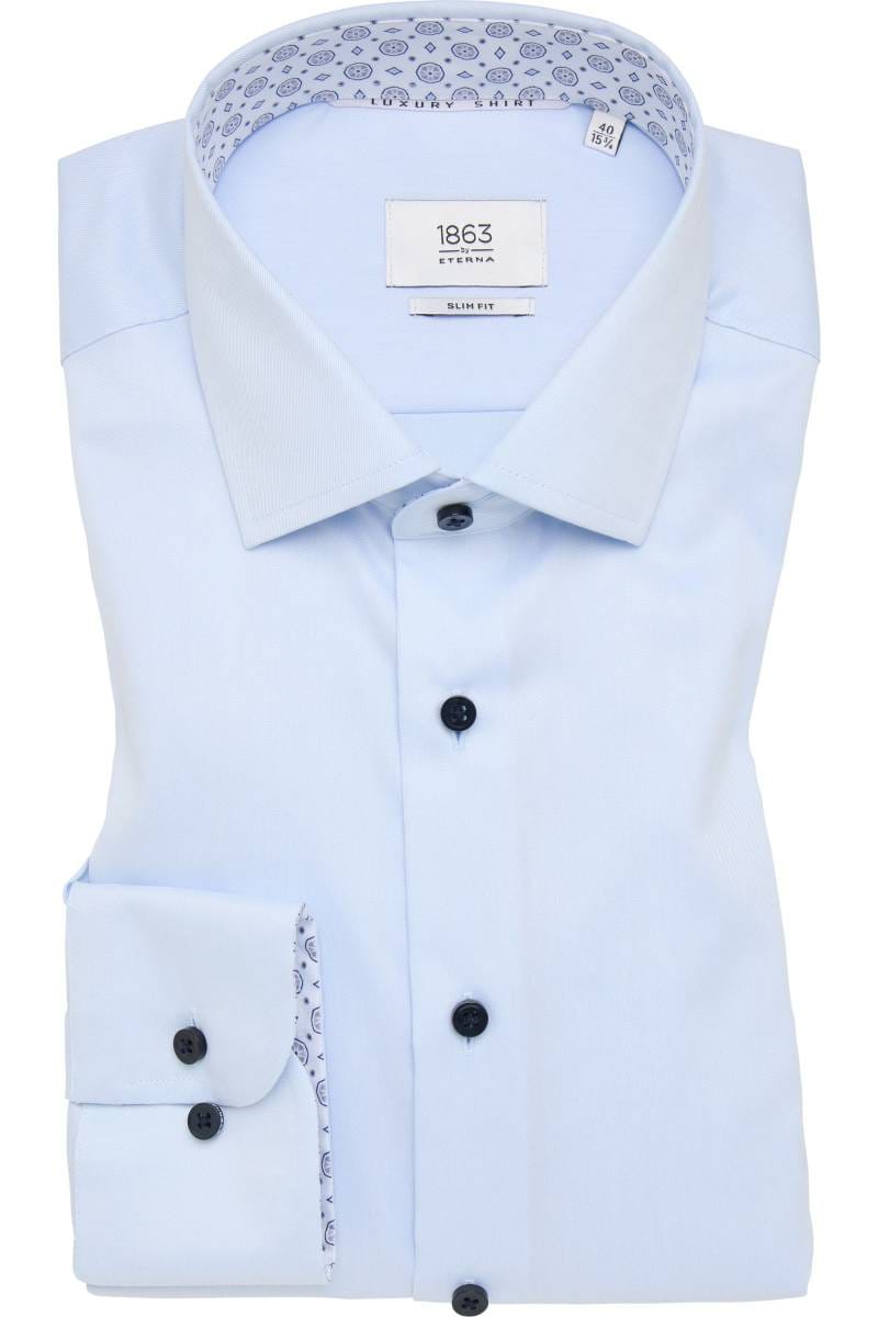 ETERNA 1863 Slim Fit Hemd himmelblau, Einfarbig