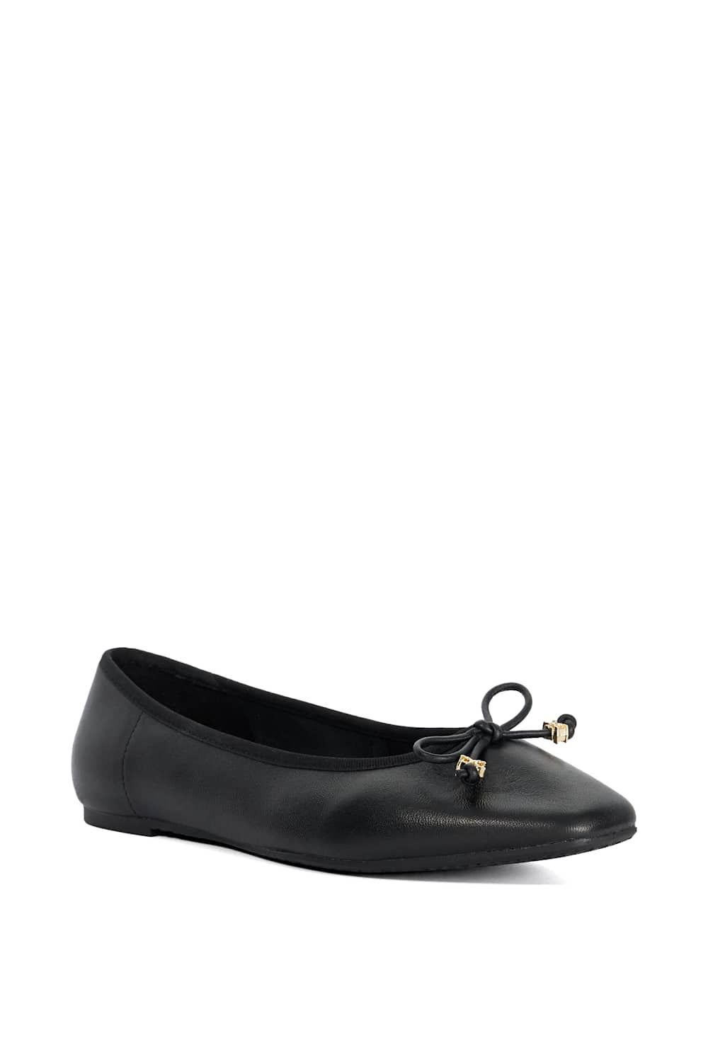 Dune London Hennie' Leather Ballet Pumps
