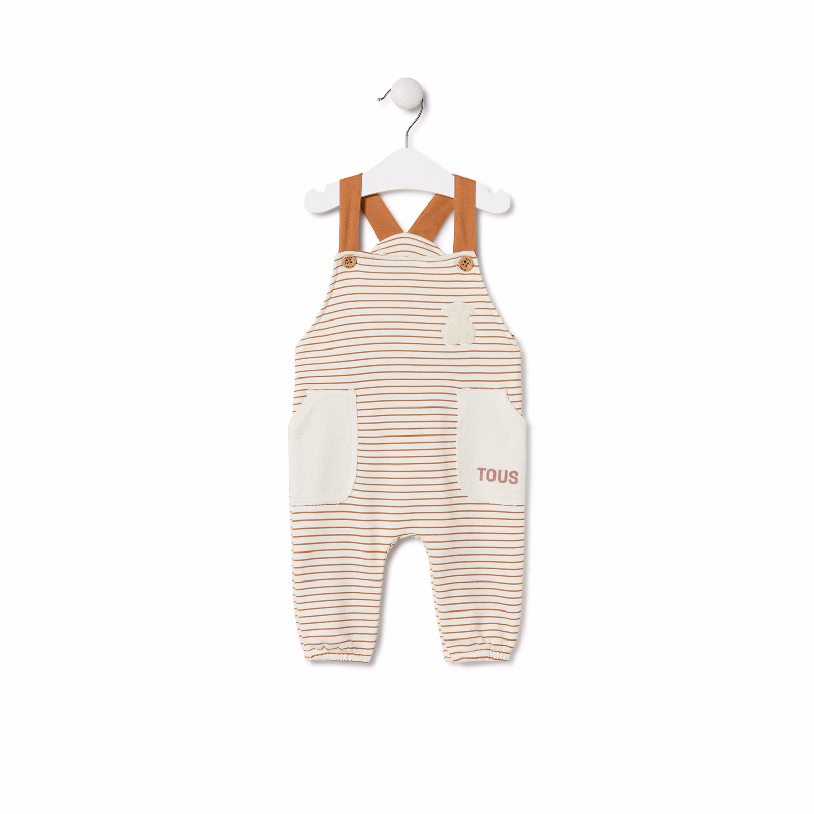 Peto de bebé de tirantes Classic naranja