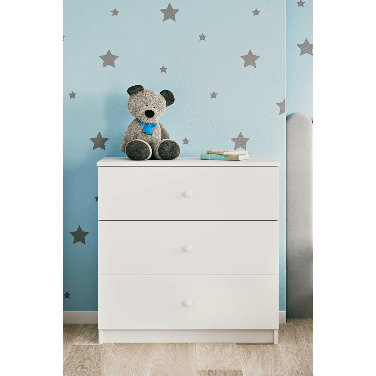 BABYDREAM - Commode 3 tiroirs blanc