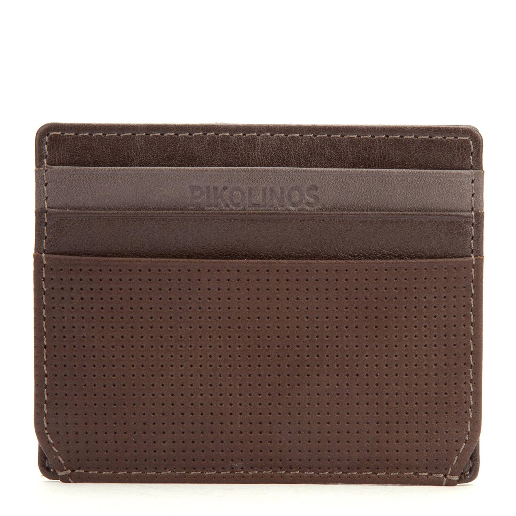 PALOMARES - Tarjetero de piel para hombre