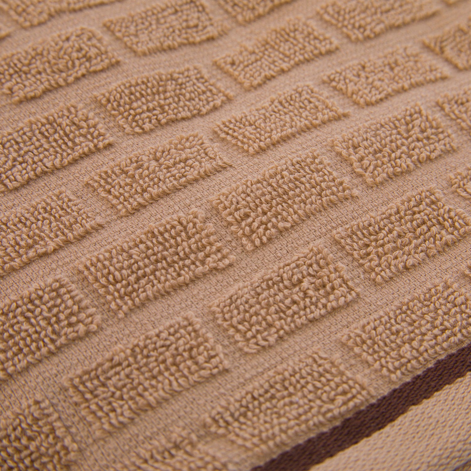 Asciugamano viso ospite cotone Pop Corn Brick beige chiaro
