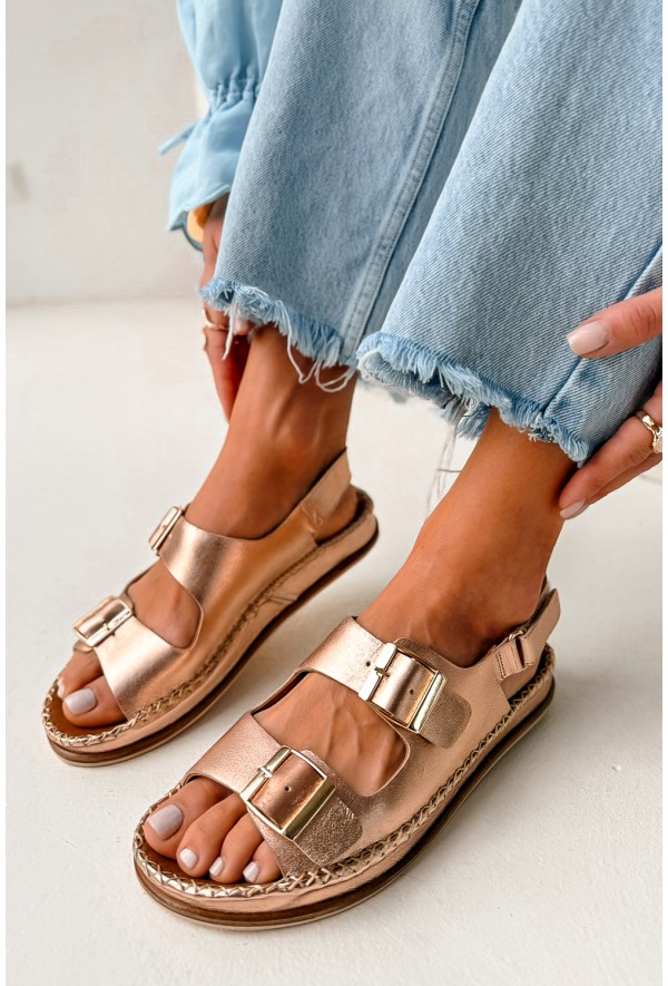 Sandały Allison rose gold