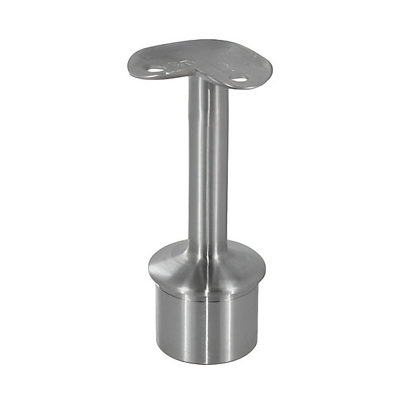 2 x Support 90 degrés main courante diam. 42,4 à coller sur tube diam. 42,4 x 2 mm - Inox 304