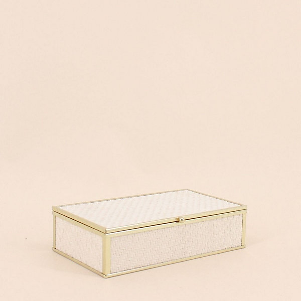 Boite à bijoux en corde papier 18x10cm