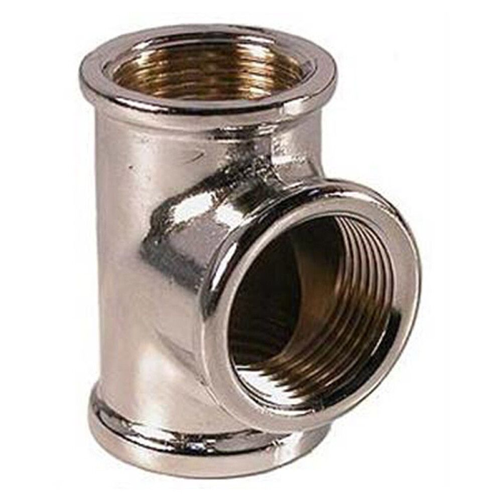 T-STYKKE MESSING MUFFE 3/8"