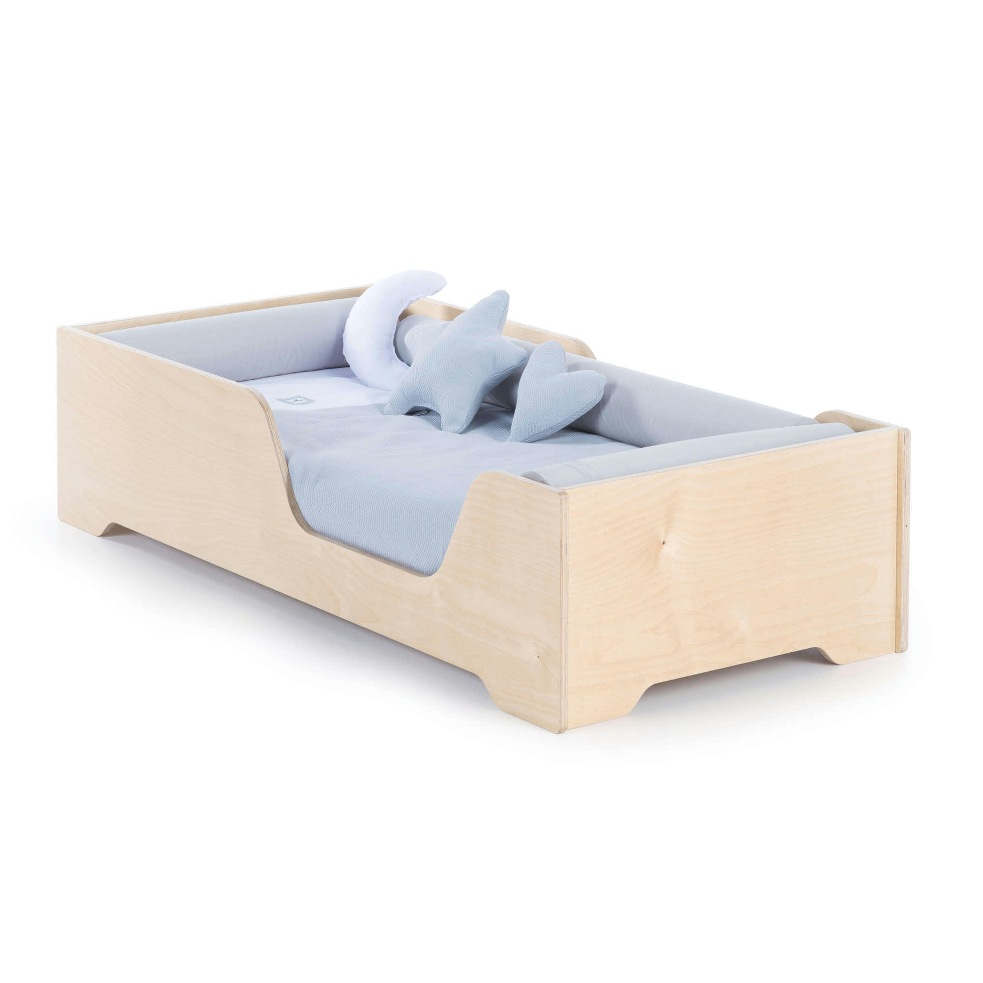 ILMOON - Lit bébé basso Montessori 70x140 cm en bois