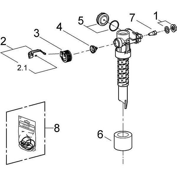 Grohe Robinet flotteur (43537000)