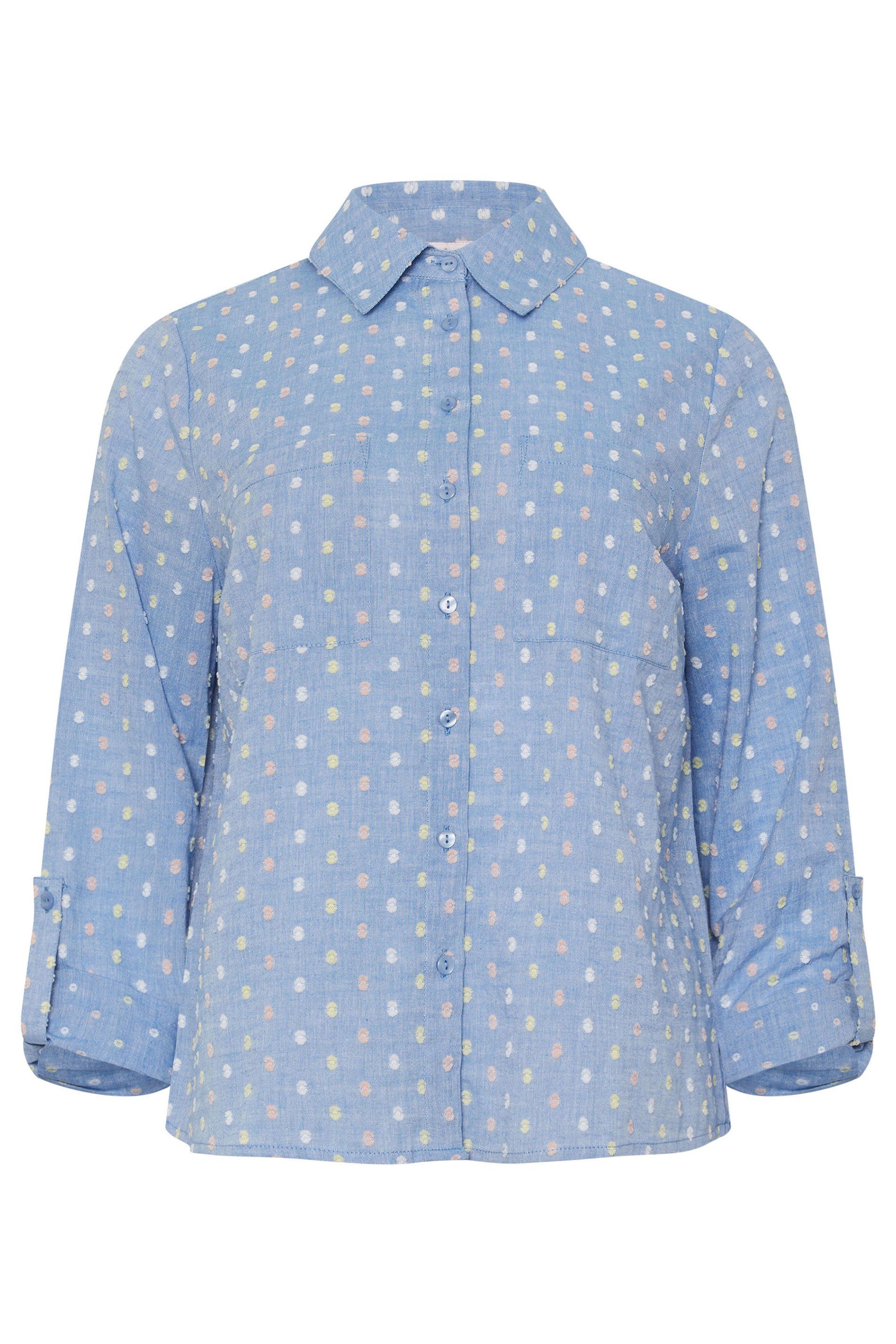 M&Co Petite Printed Long Sleeve Shirt