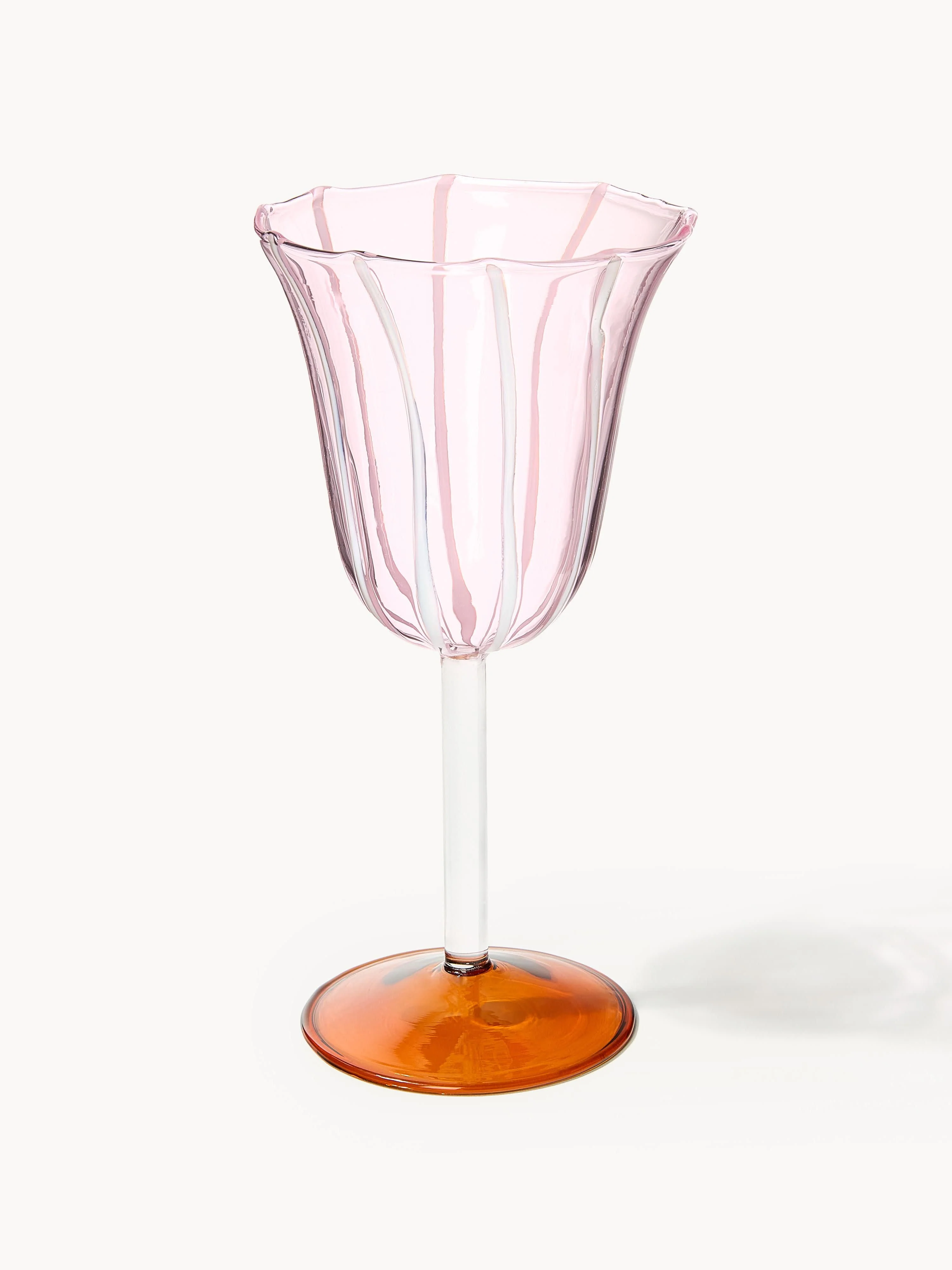 Handgefertigte Weingläser Eve aus Borosilikatglas, 2er-Set