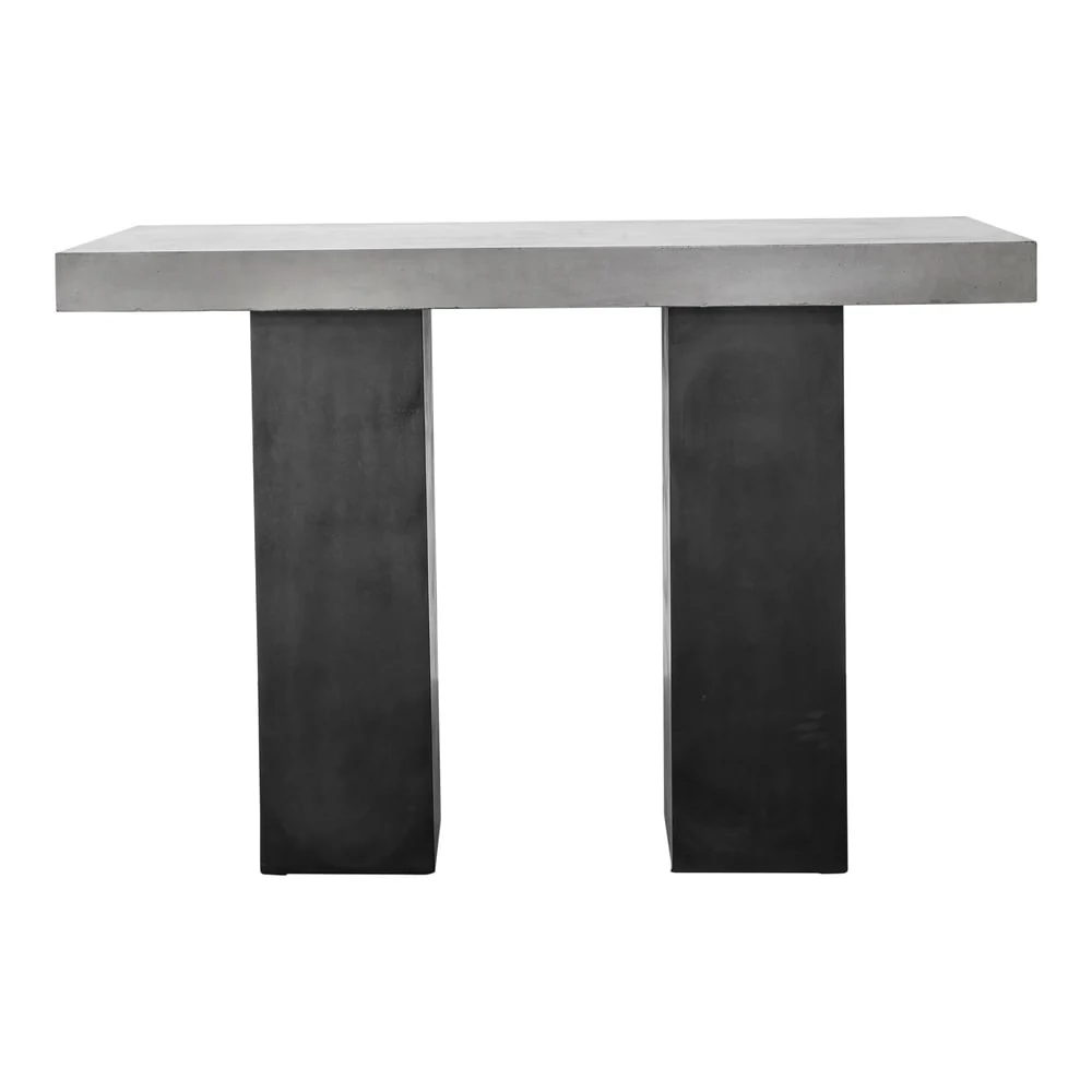 Aurelle Home Grey Concrete Outdoor Bar Table