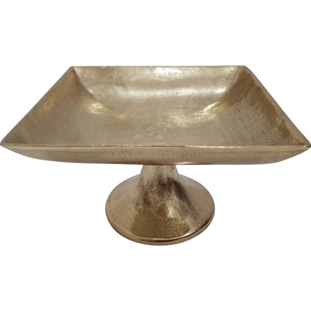 Lesli Living schaal Brush - goud - 30x30x17cm