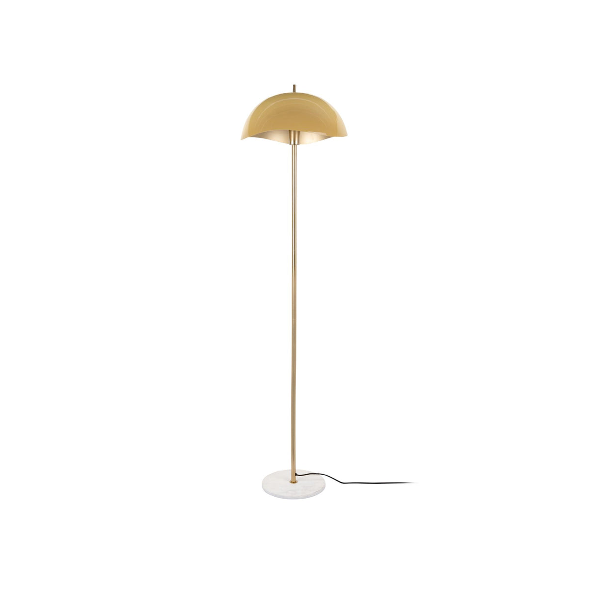 Leitmotiv vloerlamp Waved - geel - Ø40cm