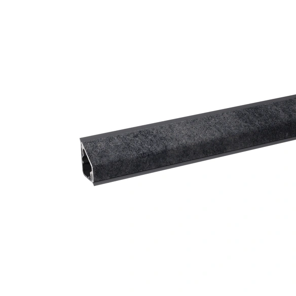 Wandanschlussleiste, BxHxT: 2,4 x 1,6 x 410 cm, dunkelgrau