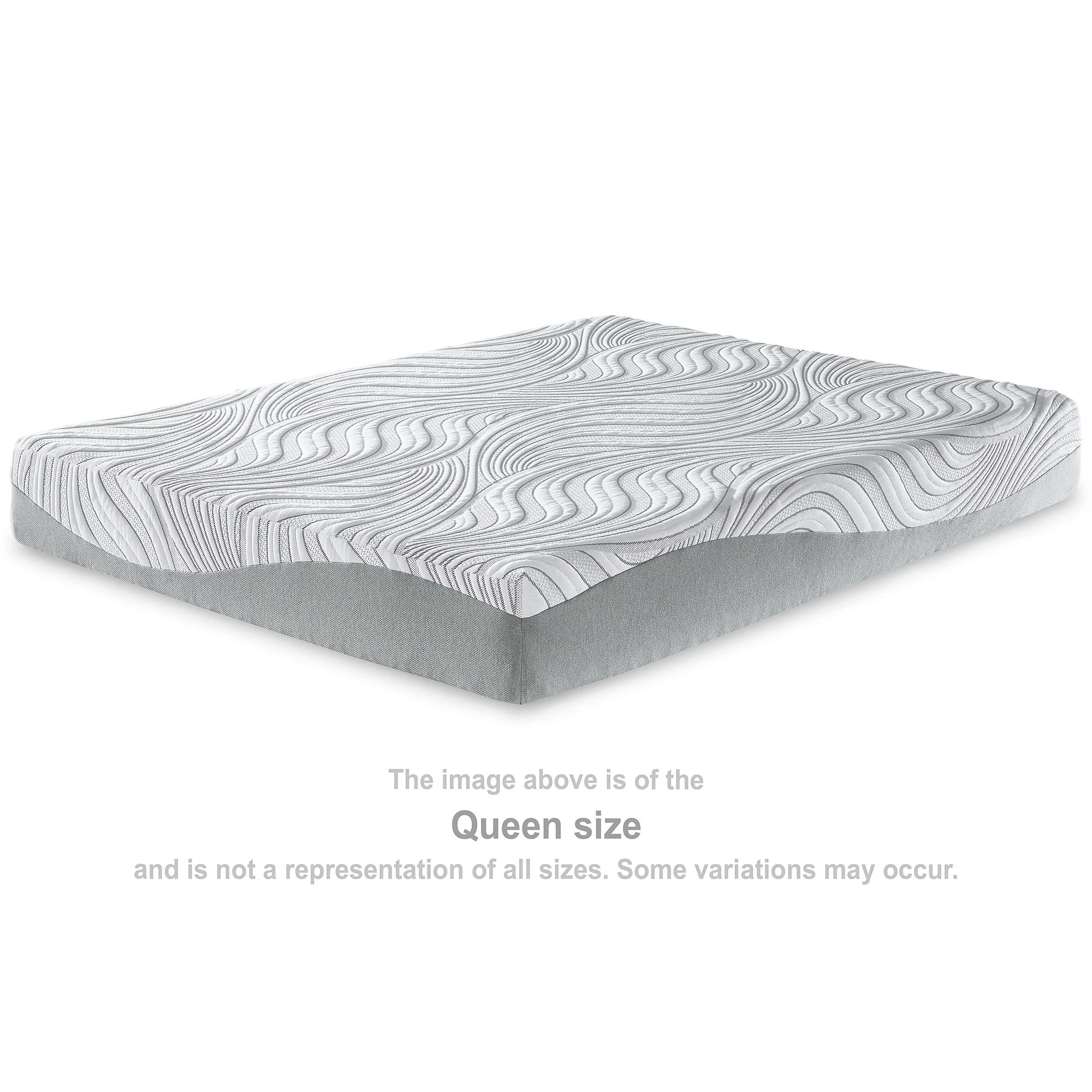 Signature Design by Ashley Memory Foam White 10 Inches Medium Mattress