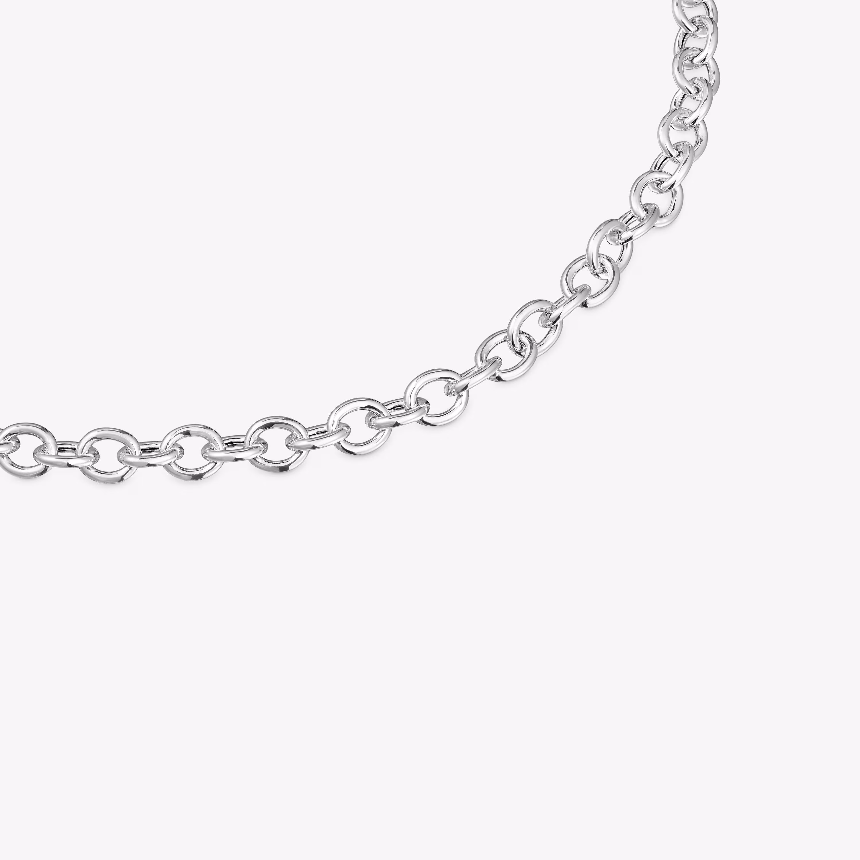 Collar corto de plata 42 cm Basic