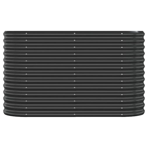 NNEVL Garden Planter Powder-coated Steel 114x40x68 cm Anthracite