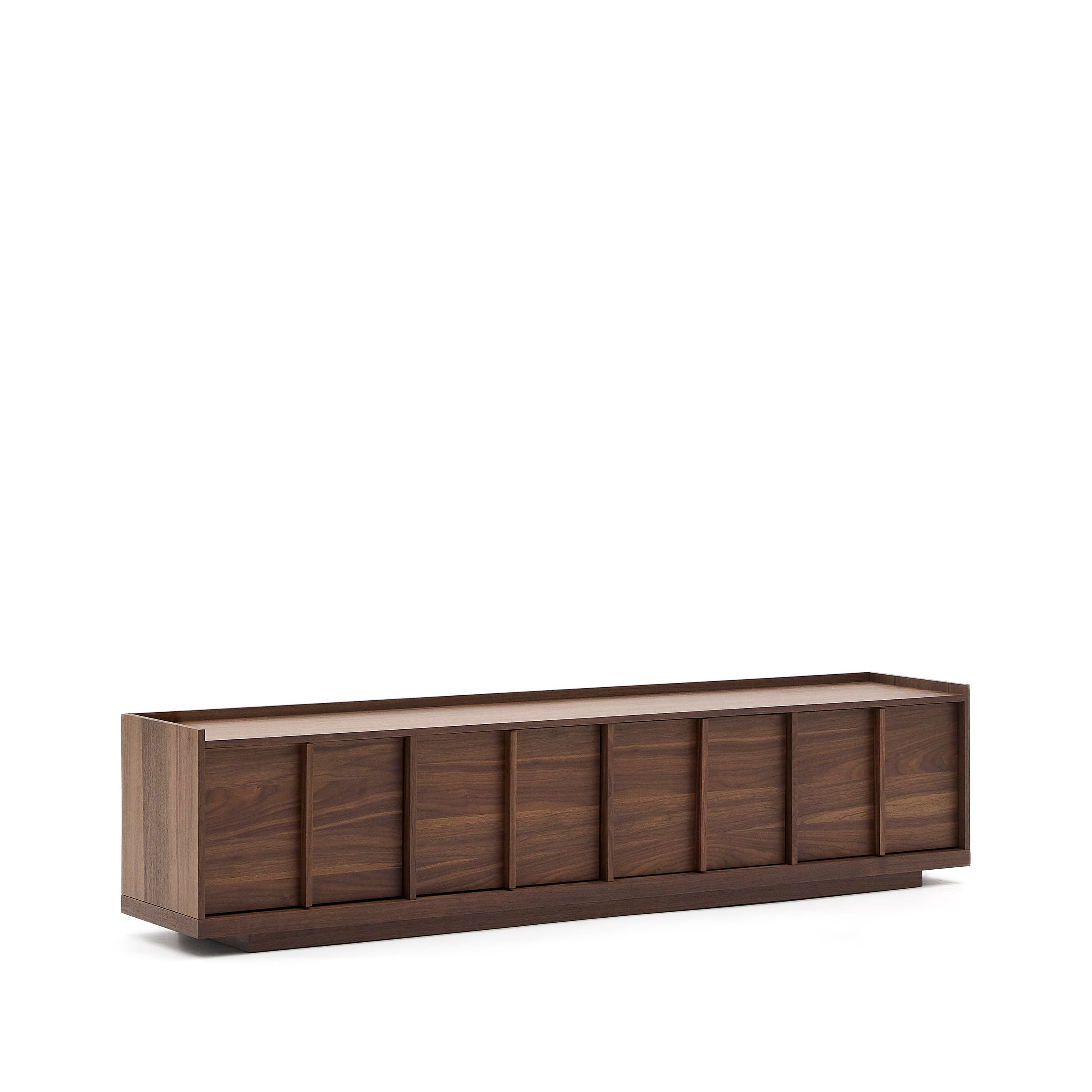 Kave Home - Onix tv-meubel van notenfineer in donkere afwerking 200 x