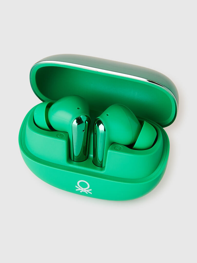 Green Icon Imiki x Benetton earbuds