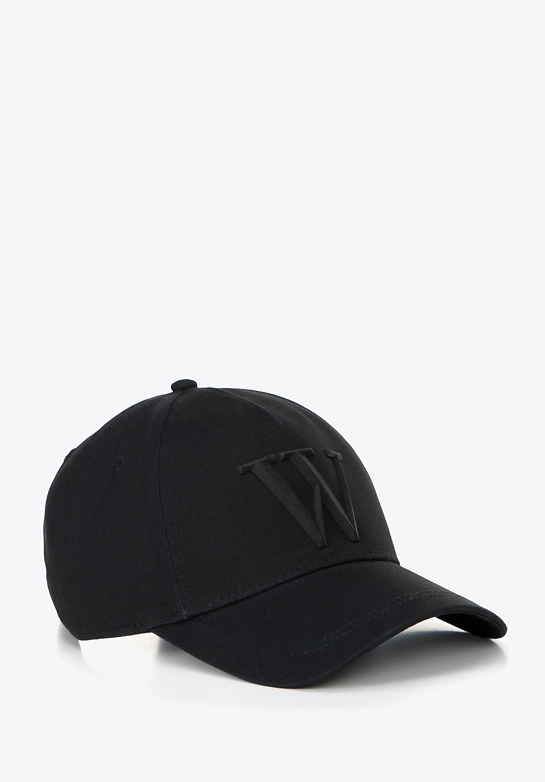 Bawełniana czapka z daszkiem unisex czarna