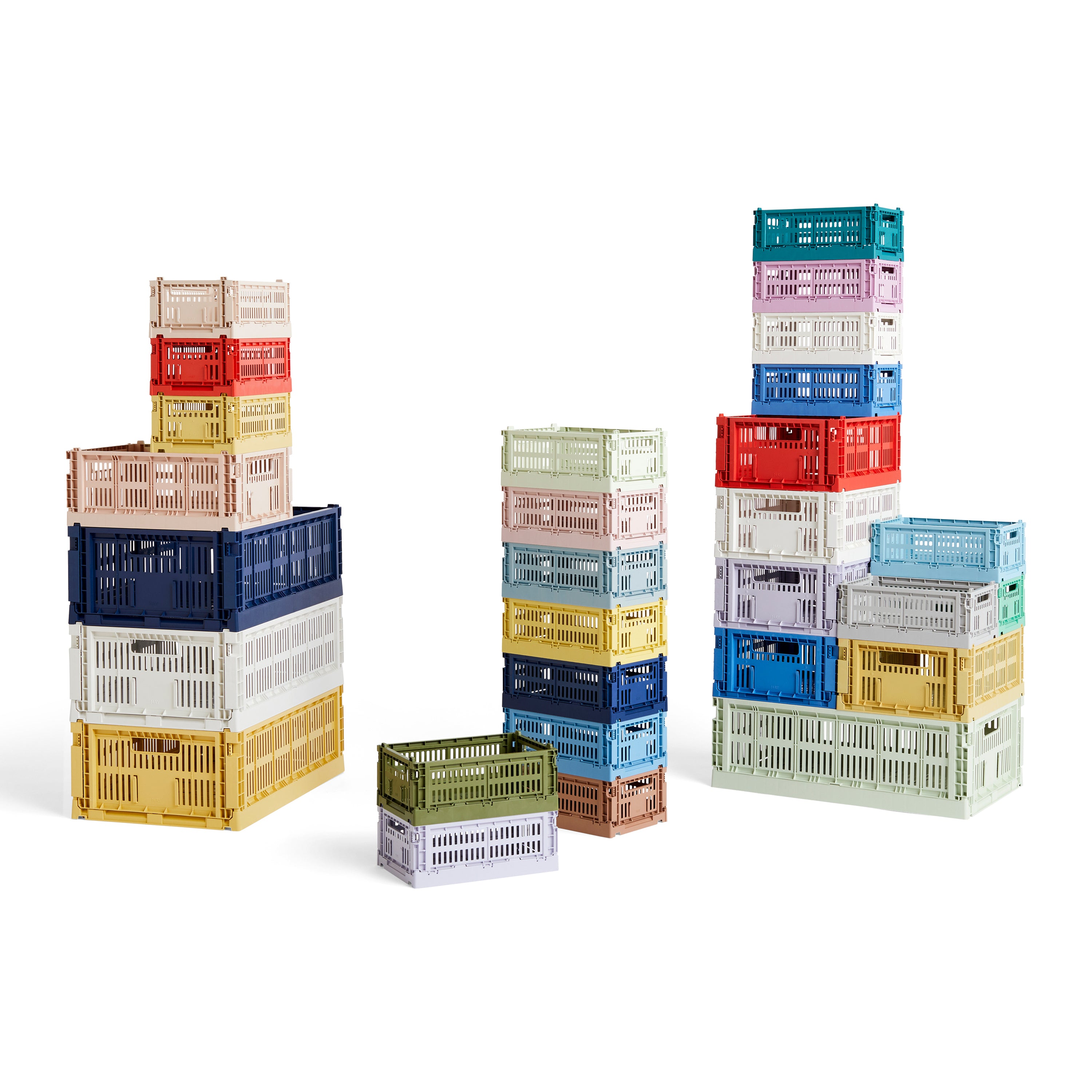 HAY Colour Crates Krat M - Rechthoekig - Poeder