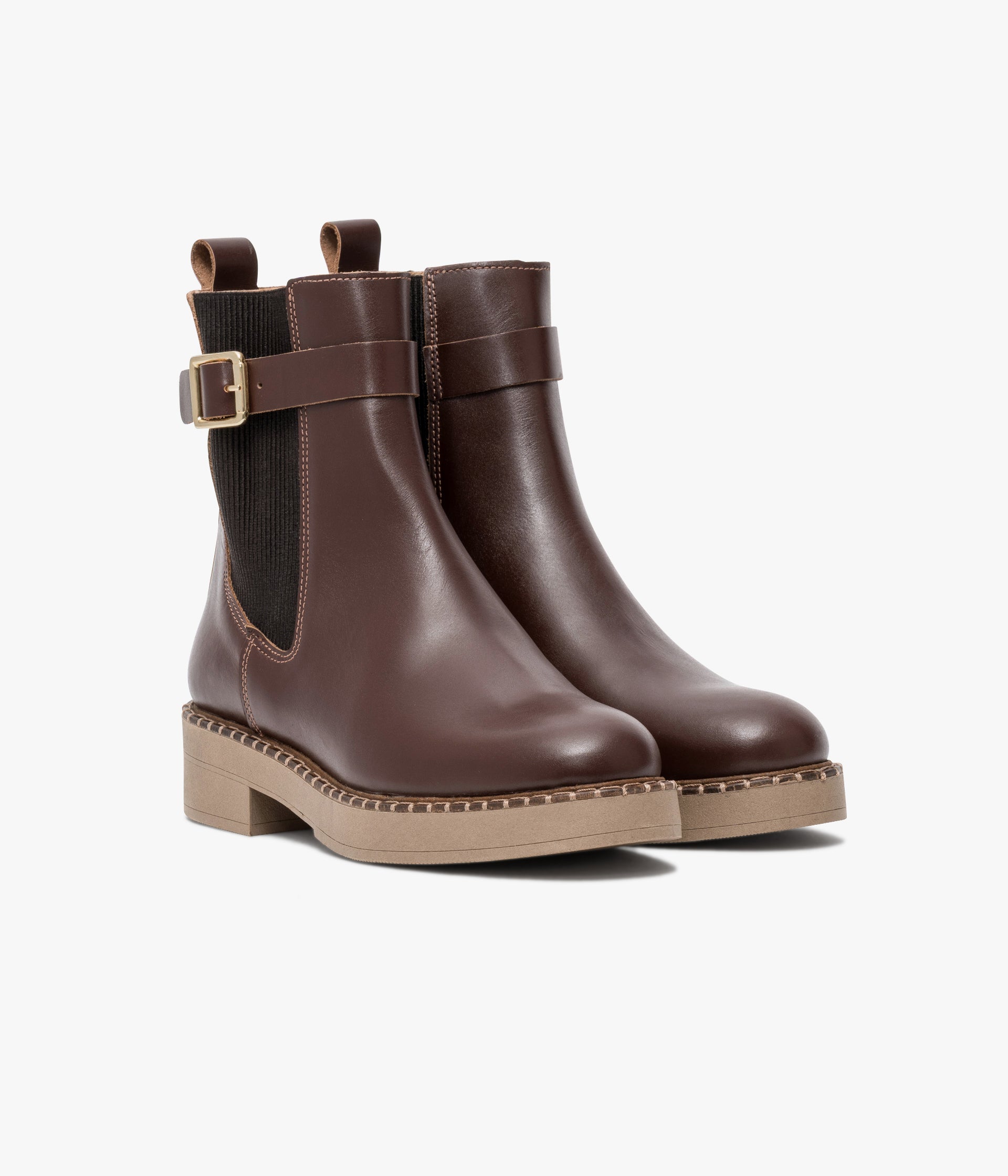 Boots Mathilde acajou