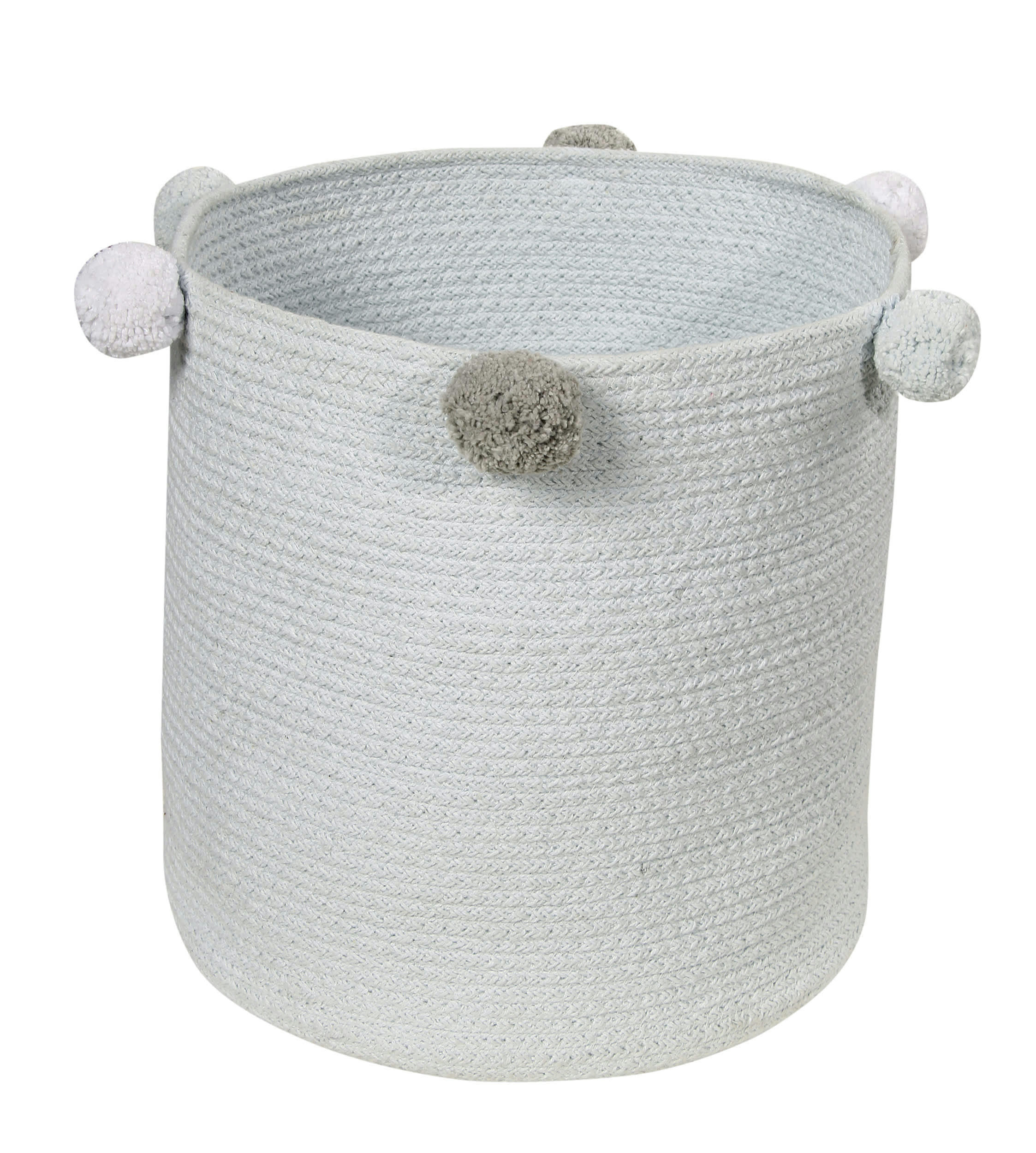 BUBBLY - Panier de rangement en coton bleu