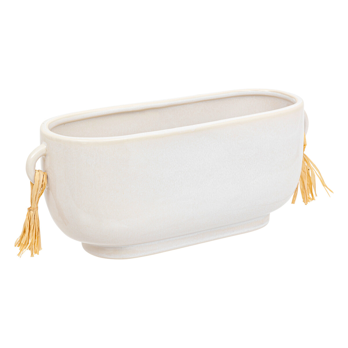 Vaso SOLEYA branco em cerâmica 30cm