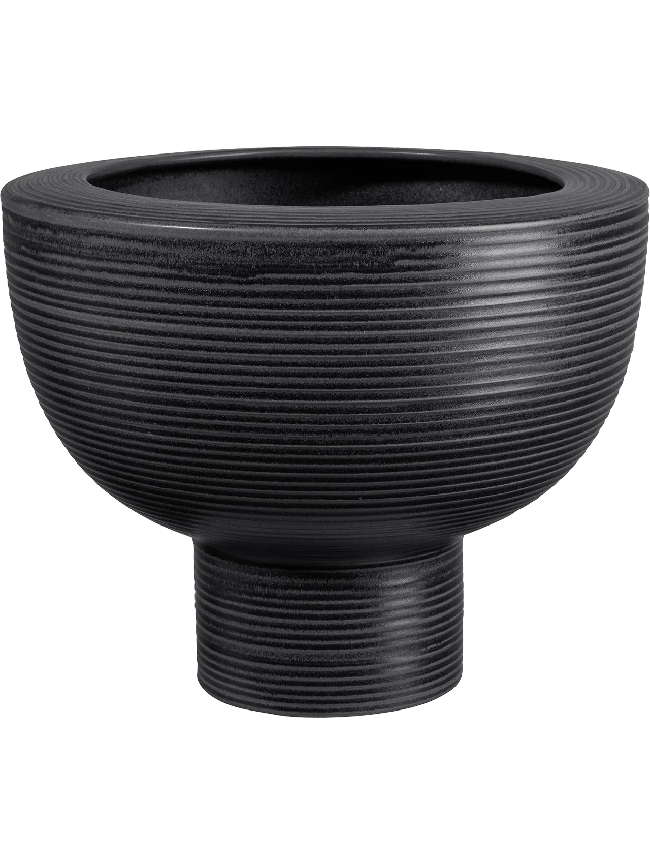 übertopf auf fuß, black