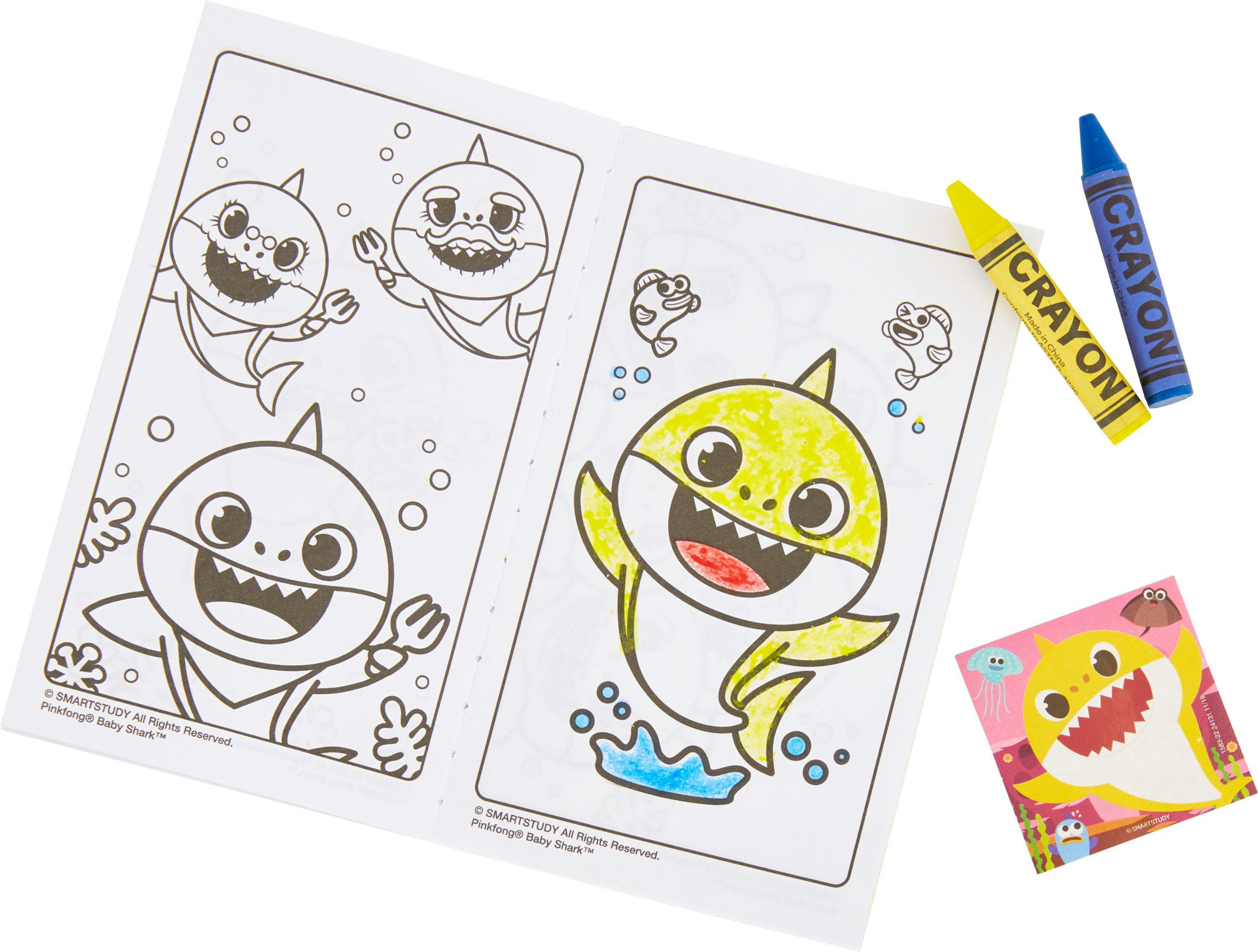Baby Shark Mini Grab & Go Play Packs for Birthday Party Favours, 10-pk
