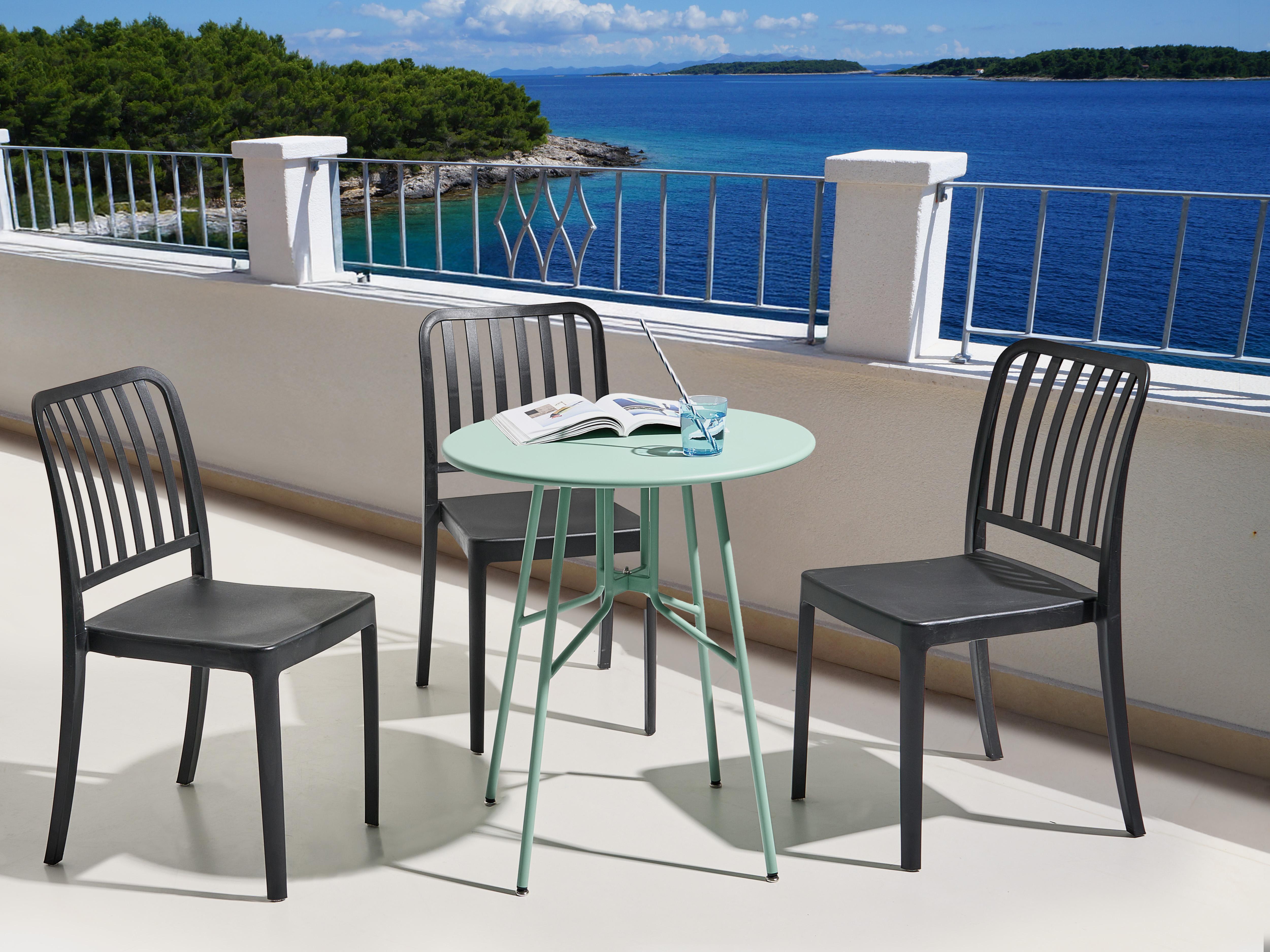 Bistro Table TALTAL 64 cm 64 cm Metal Light Green