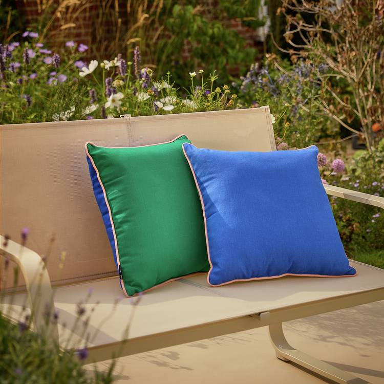 Habitat Multicolour Outdoor Cushion with Piping